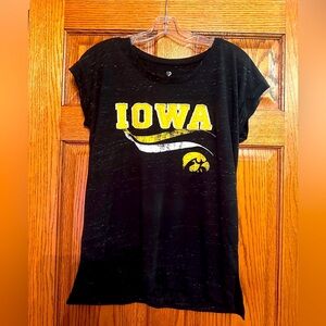 Vintage Iowa Women's Black T-Shirt